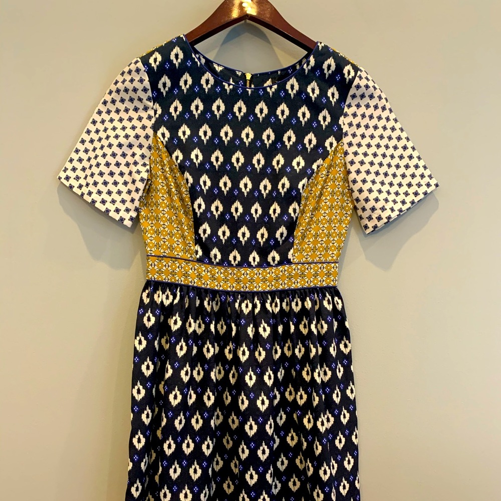 Topshop Mixed Print Mini Dress